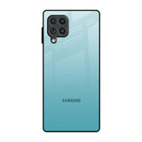 Arctic Blue Samsung Galaxy F62 Glass Back Cover Online
