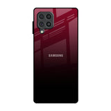 Wine Red Samsung Galaxy F62 Glass Back Cover Online