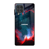 Brush Art Samsung Galaxy F62 Glass Back Cover Online