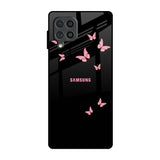 Fly Butterfly Samsung Galaxy F62 Glass Back Cover Online