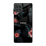Tropical Art Flower Samsung Galaxy F62 Glass Back Cover Online