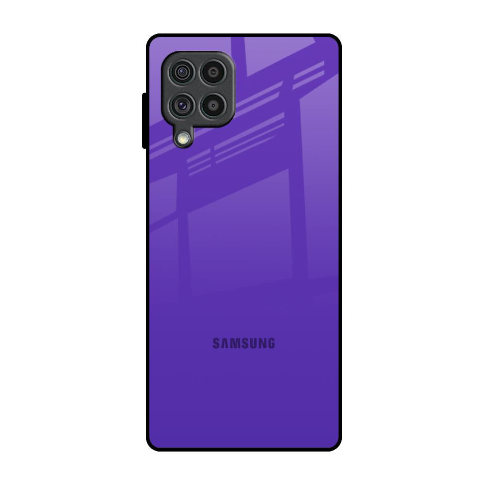 Amethyst Purple Samsung Galaxy F62 Glass Back Cover Online