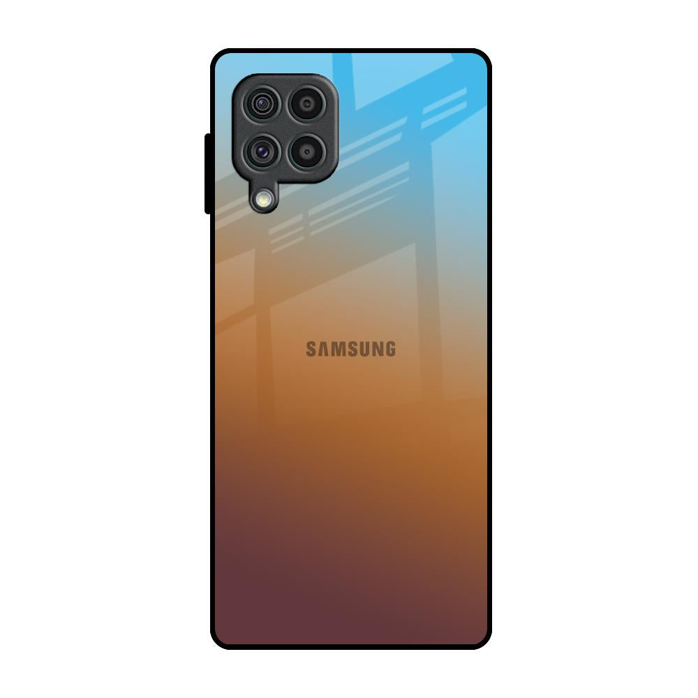 Rich Brown Samsung Galaxy F62 Glass Back Cover Online
