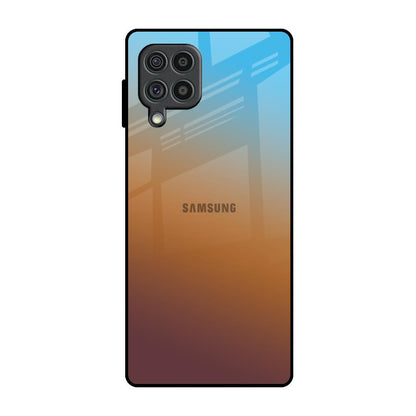 Rich Brown Samsung Galaxy F62 Glass Back Cover Online