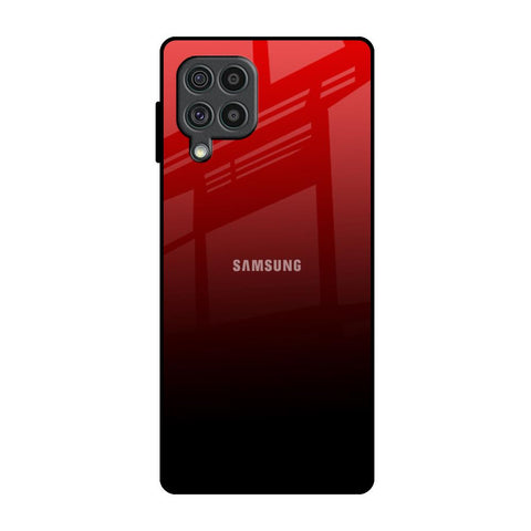 Maroon Faded Samsung Galaxy F62 Glass Back Cover Online