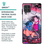 Radha Krishna Art Glass Case for Samsung Galaxy F62