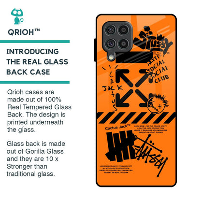 Anti Social Club Glass Case for Samsung Galaxy F62