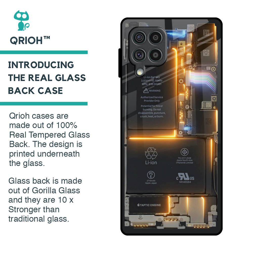 Glow Up Skeleton Glass Case for Samsung Galaxy F62