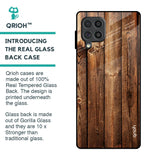 Timber Printed Glass Case for Samsung Galaxy F62