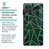 Abstract Green Glass Case For Samsung Galaxy F62