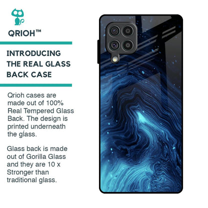 Dazzling Ocean Gradient Glass Case For Samsung Galaxy F62