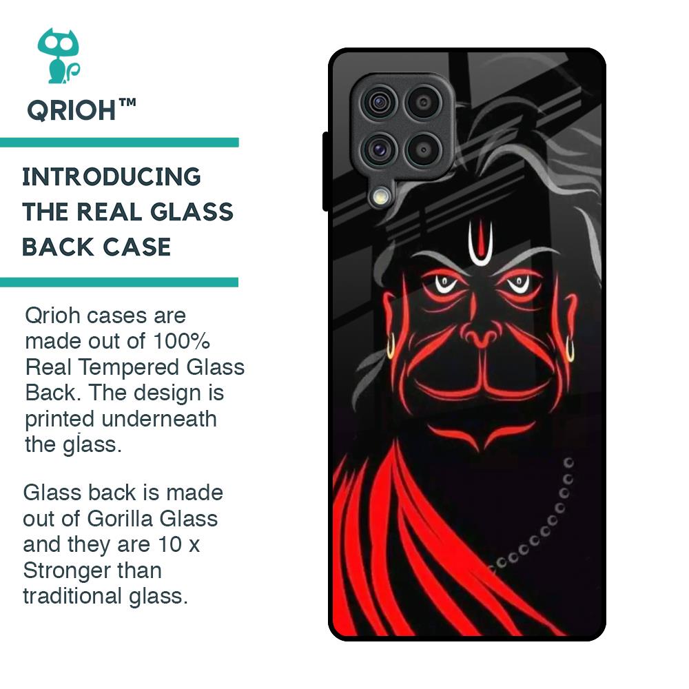 Lord Hanuman Glass Case For Samsung Galaxy F62