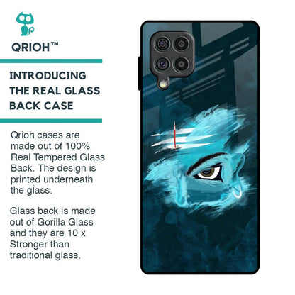 Power Of Trinetra Glass Case For Samsung Galaxy F62