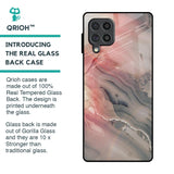 Pink And Grey Marble Glass Case For Samsung Galaxy F62