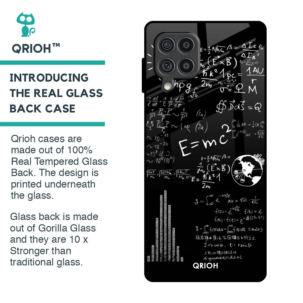 Funny Math Glass Case for Samsung Galaxy F62