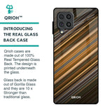 Diagonal Slash Pattern Glass Case for Samsung Galaxy F62