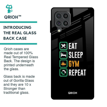 Daily Routine Glass Case for Samsung Galaxy F62