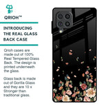 Floating Floral Print Glass Case for Samsung Galaxy F62