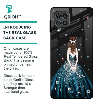 Queen Of Fashion Glass Case for Samsung Galaxy F62