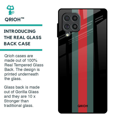 Vertical Stripes Glass Case for Samsung Galaxy F62