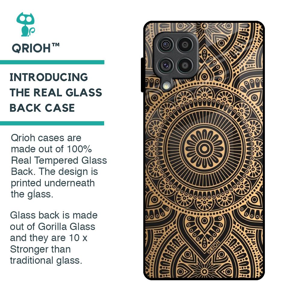 Luxury Mandala Glass Case for Samsung Galaxy F62