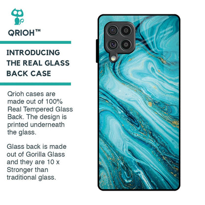 Ocean Marble Glass Case for Samsung Galaxy F62
