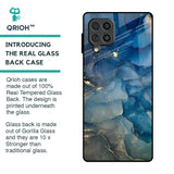 Blue Cool Marble Glass Case for Samsung Galaxy F62