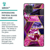 Electroplated Geometric Marble Glass Case for Samsung Galaxy F62