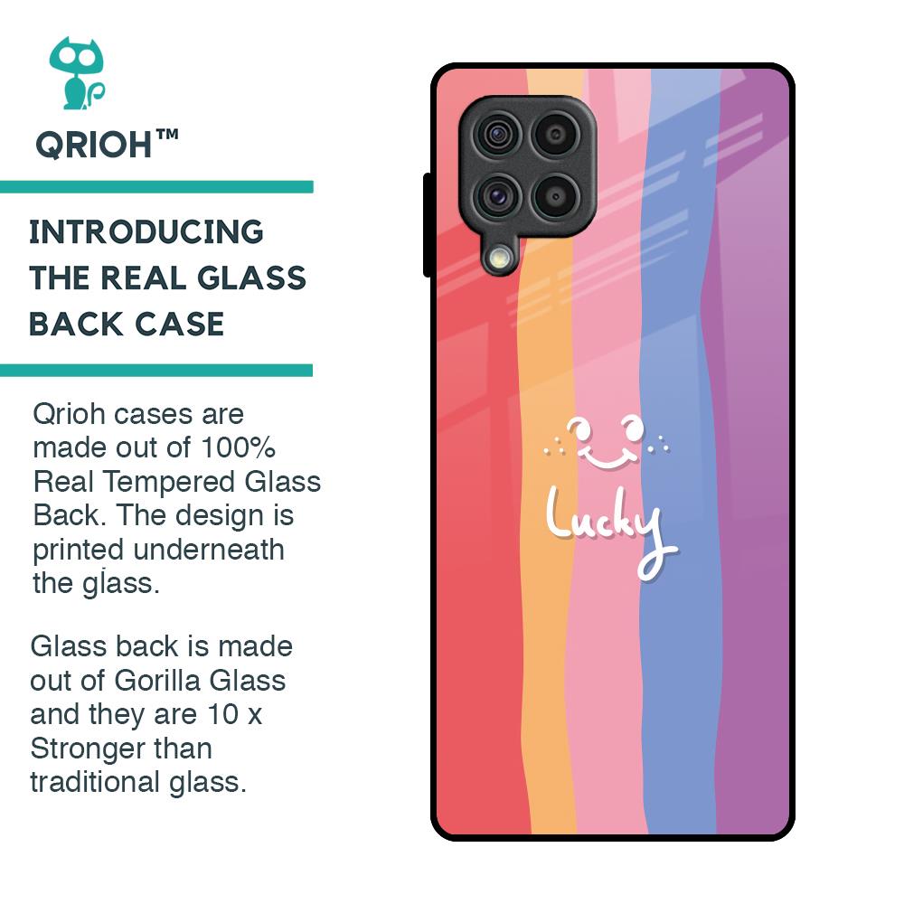 Lucky Abstract Glass Case for Samsung Galaxy F62