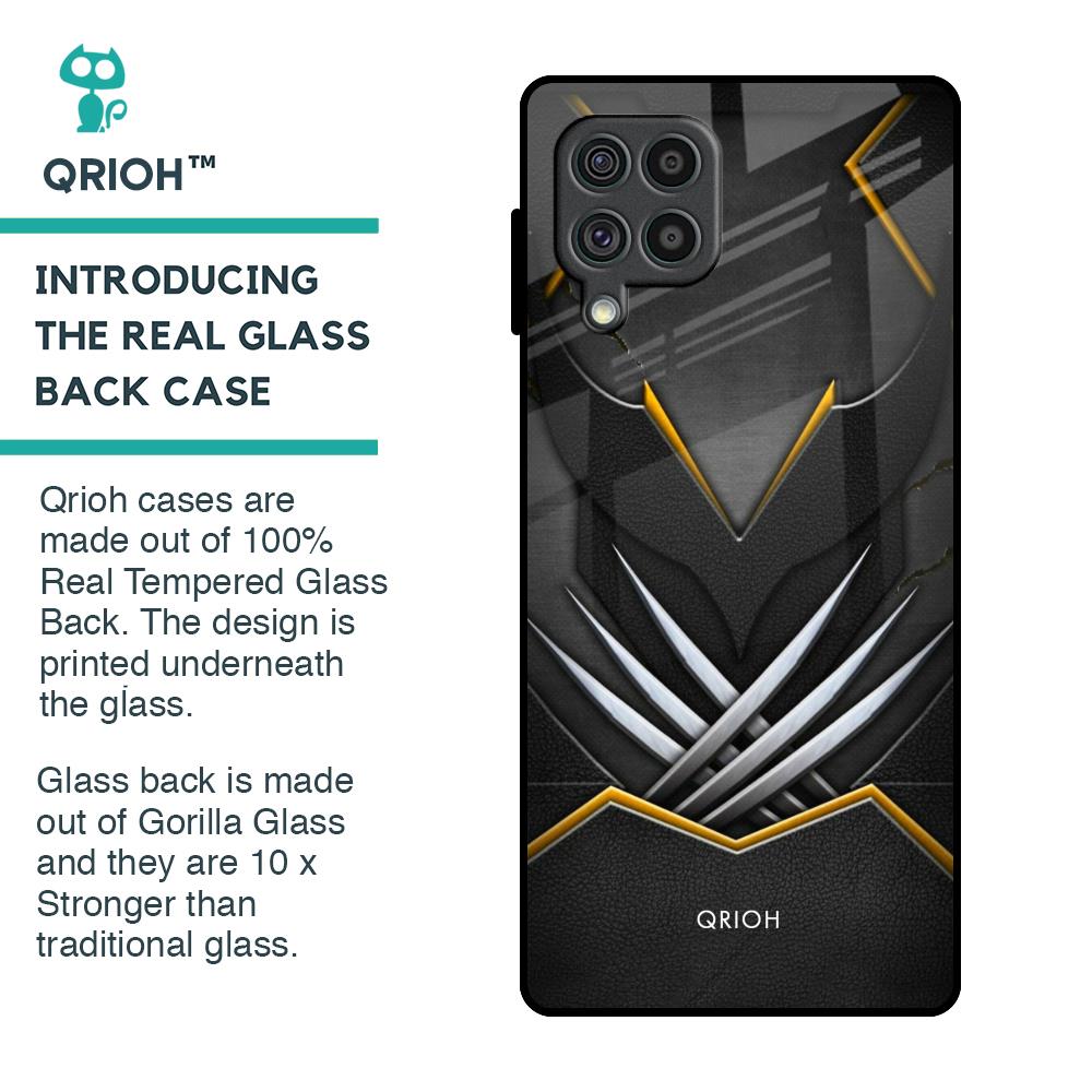Black Warrior Glass Case for Samsung Galaxy F62
