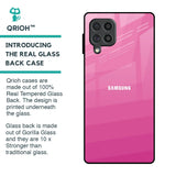 Pink Ribbon Caddy Glass Case for Samsung Galaxy F62