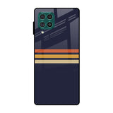 Tricolor Stripes Samsung Galaxy F62 Glass Cases & Covers Online