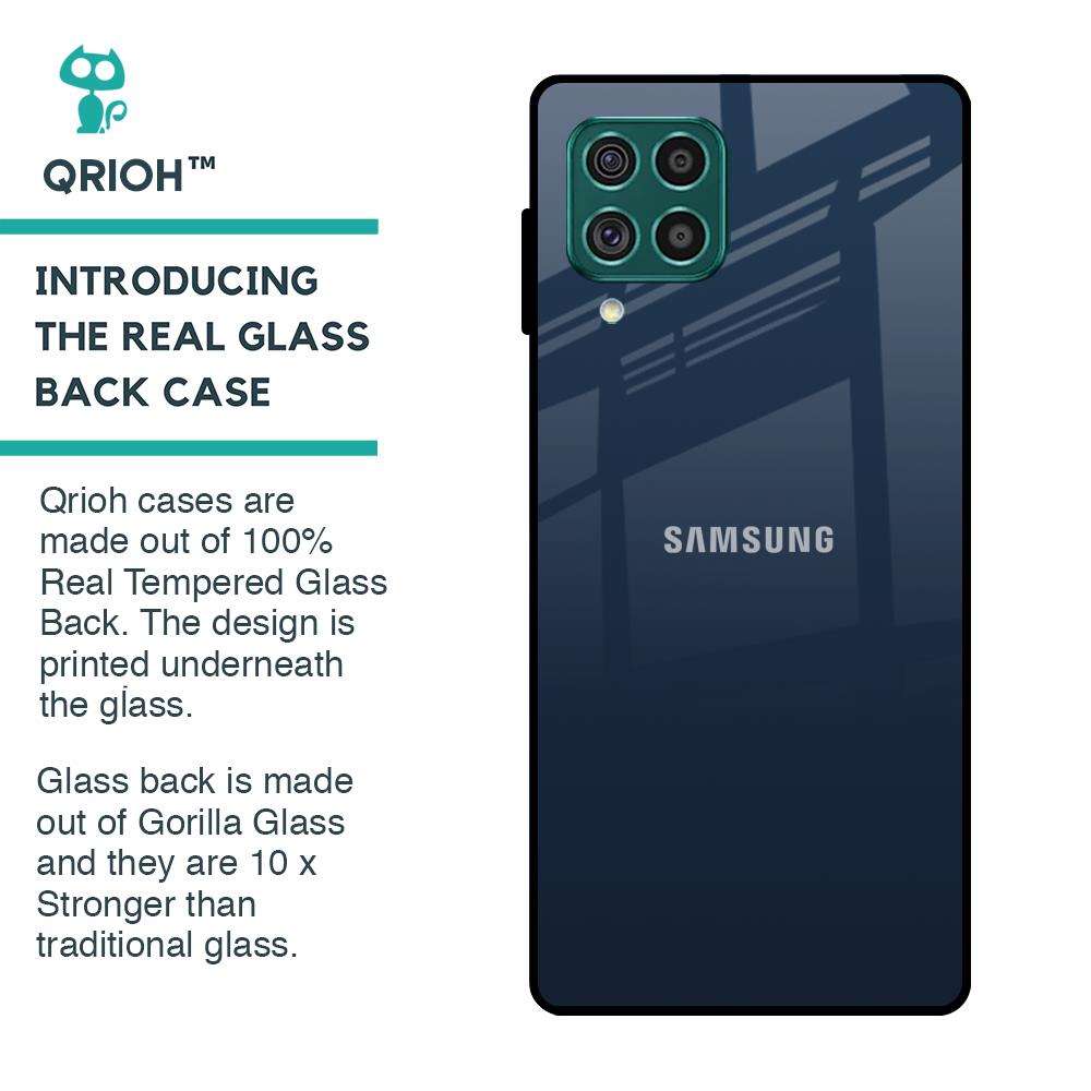 Overshadow Blue Glass Case For Samsung Galaxy F62