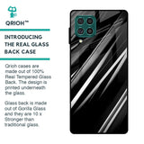 Black & Grey Gradient Glass Case For Samsung Galaxy F62