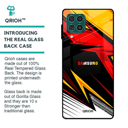 Race Jersey Pattern Glass Case For Samsung Galaxy F62