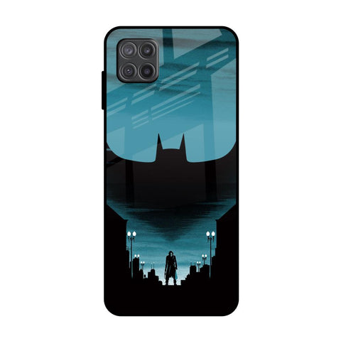 Cyan Bat Samsung Galaxy A12 Glass Back Cover Online