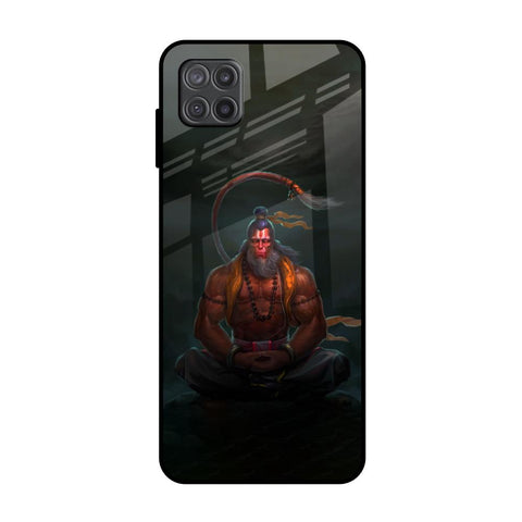 Lord Hanuman Animated Samsung Galaxy A12 Glass Back Cover Online