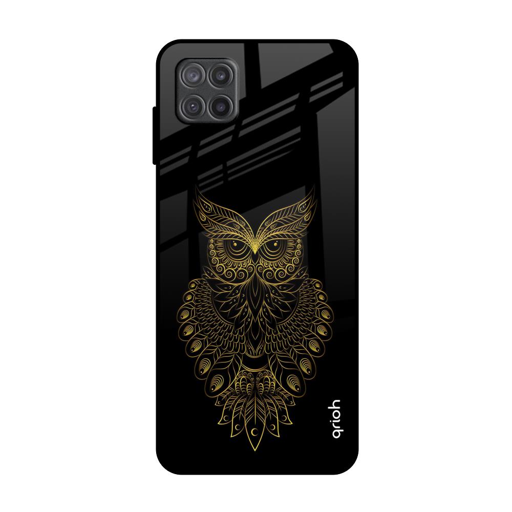 Golden Owl Samsung Galaxy A12 Glass Back Cover Online