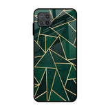 Abstract Green Samsung Galaxy A12 Glass Back Cover Online