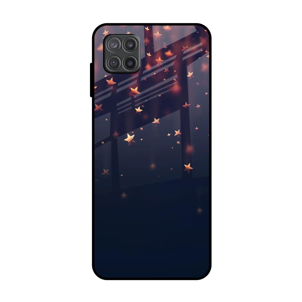 Falling Stars Samsung Galaxy A12 Glass Back Cover Online