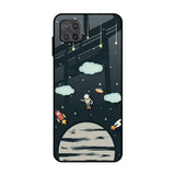 Astronaut Dream Samsung Galaxy A12 Glass Back Cover Online