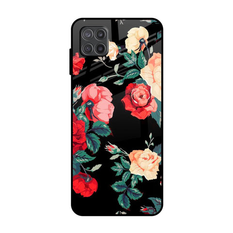 Floral Bunch Samsung Galaxy A12 Glass Back Cover Online