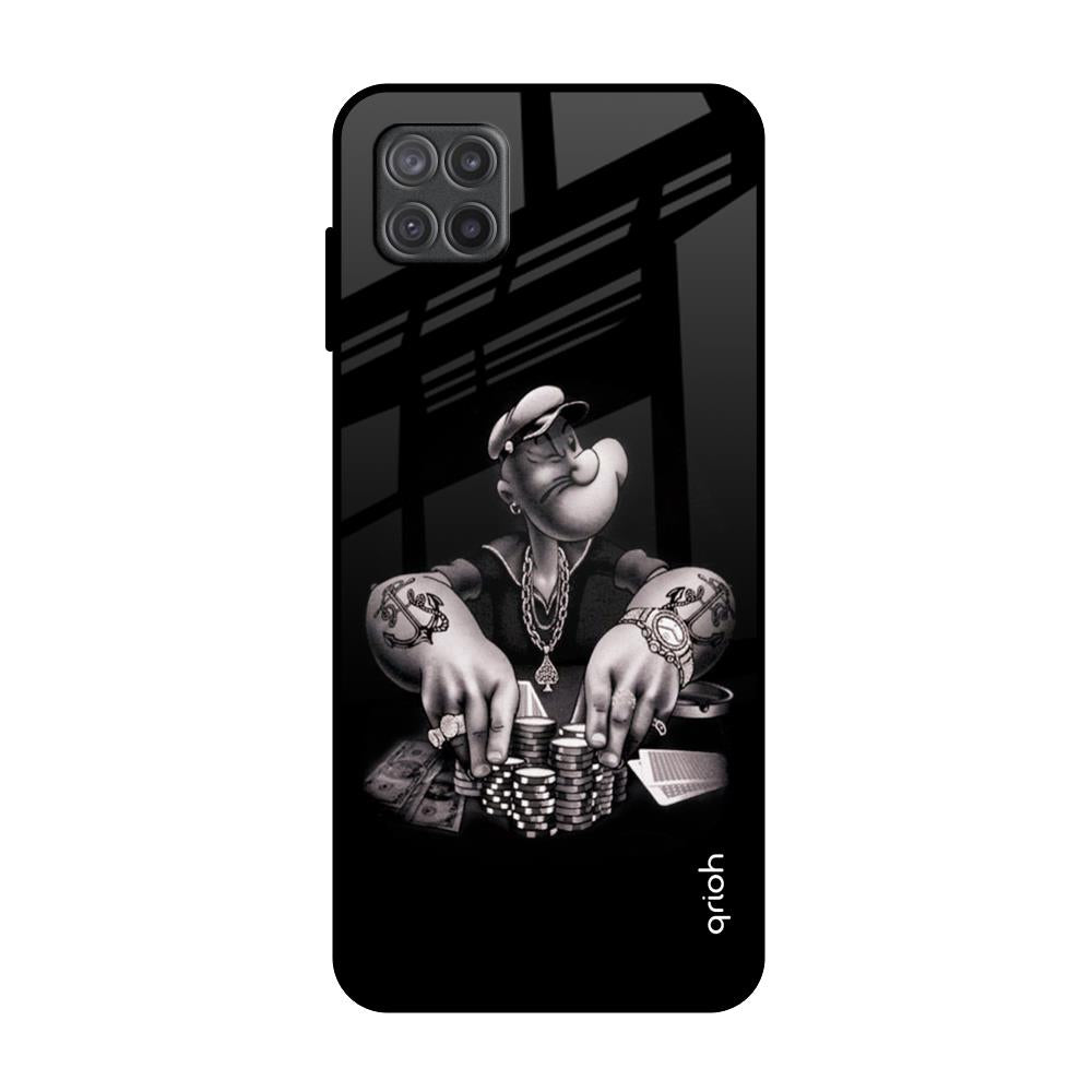 Gambling Problem Samsung Galaxy A12 Glass Back Cover Online