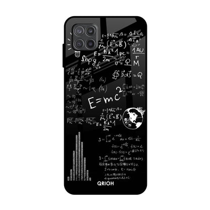 Funny Math Samsung Galaxy A12 Glass Back Cover Online