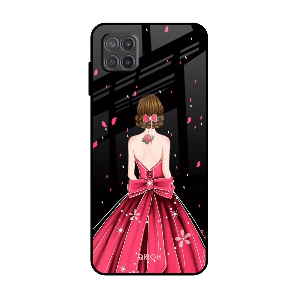 Fashion Princess Samsung Galaxy A12 Glass Back Cover Online