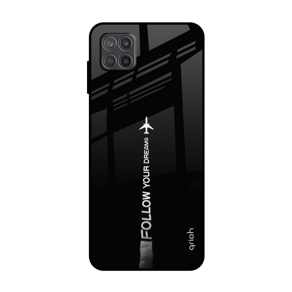 Follow Your Dreams Samsung Galaxy A12 Glass Back Cover Online