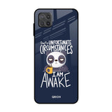 Struggling Panda Samsung Galaxy A12 Glass Back Cover Online