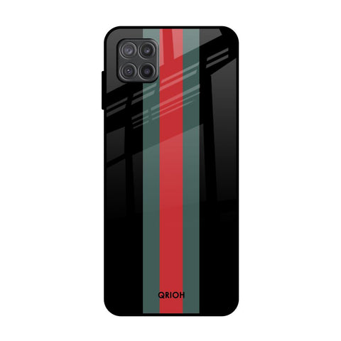 Vertical Stripes Samsung Galaxy A12 Glass Back Cover Online