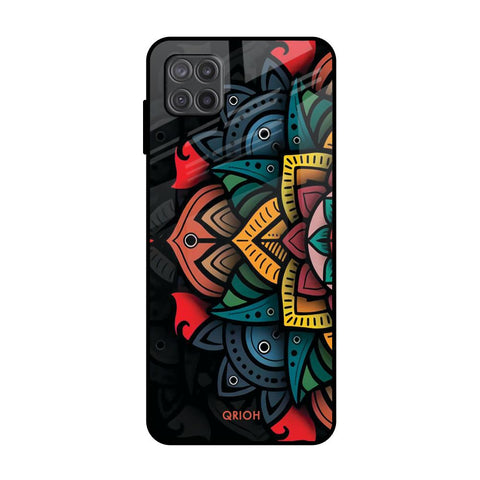 Retro Gorgeous Flower Samsung Galaxy A12 Glass Back Cover Online