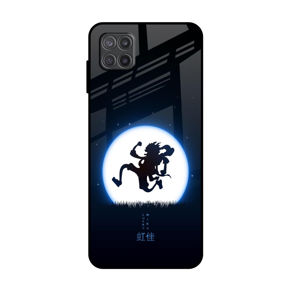 Luffy Nika Samsung Galaxy A12 Glass Back Cover Online